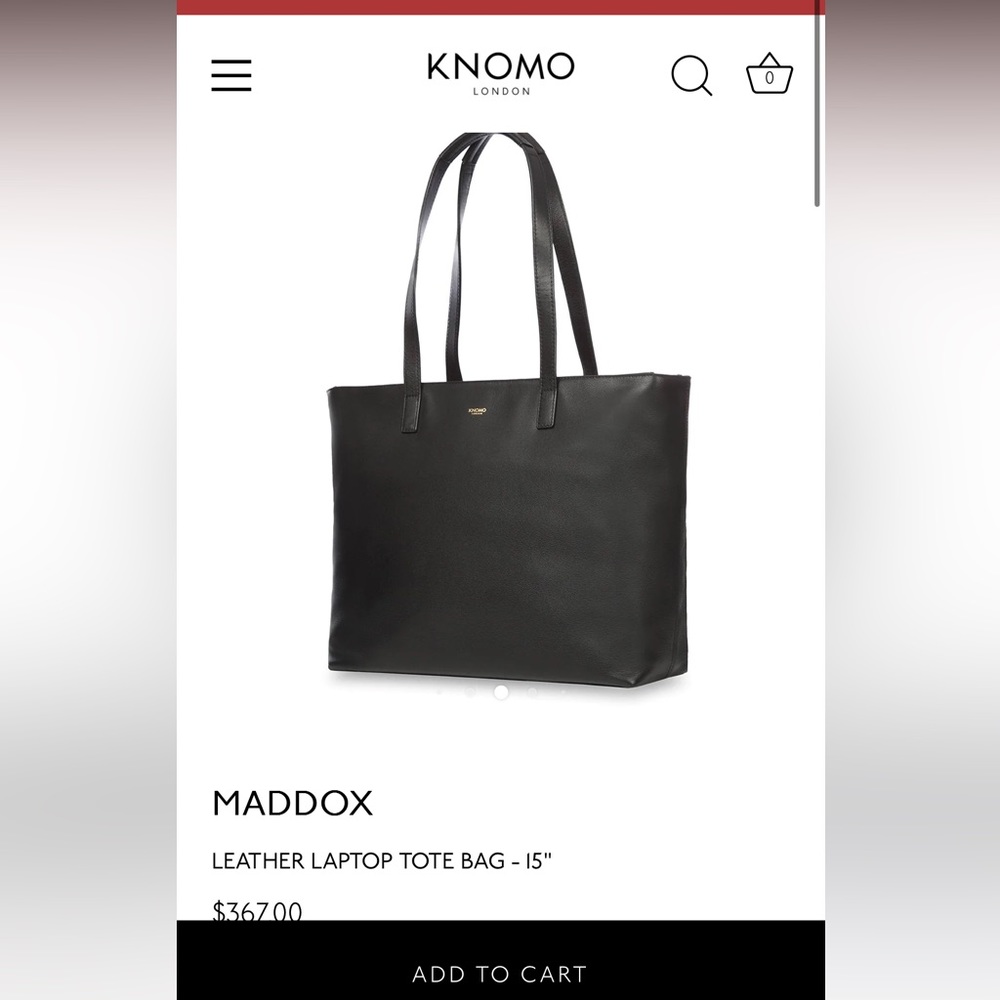 KNOMO MADDOX LAPTOP BAG! Gently used!